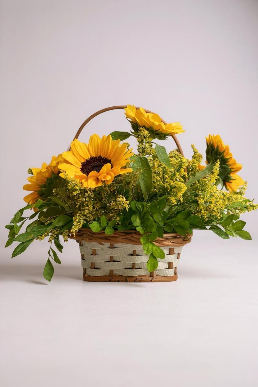 Cesta de Girassóis