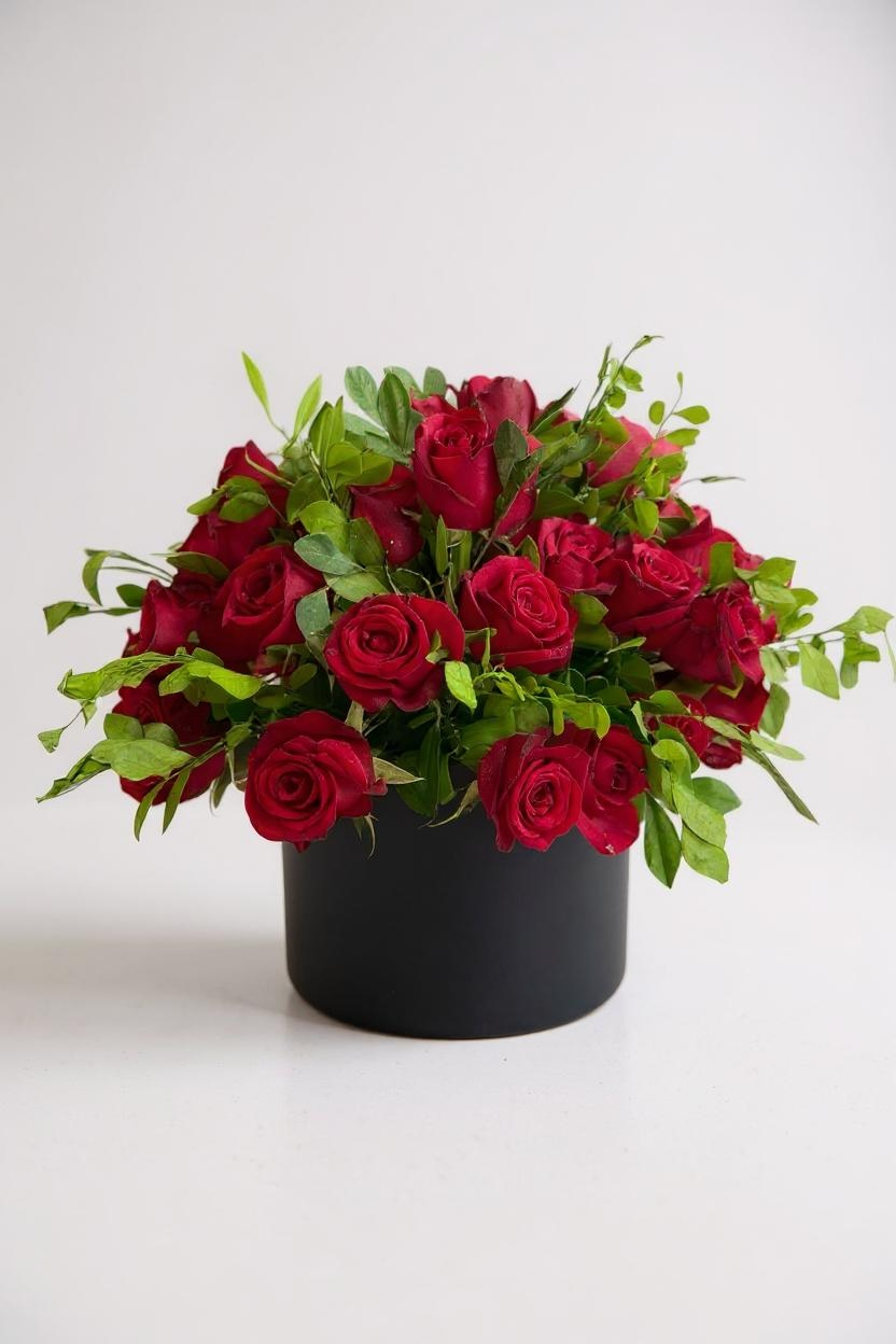 Box Elegante de Rosas Vermelhas