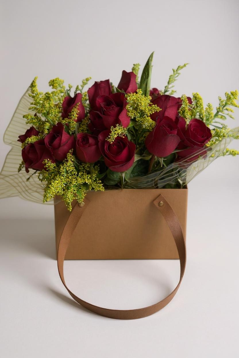Bolsa Rouge Rosas Vermelhas