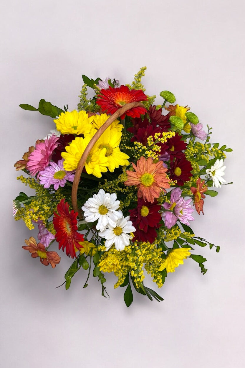 Cesta de Flores do Campo