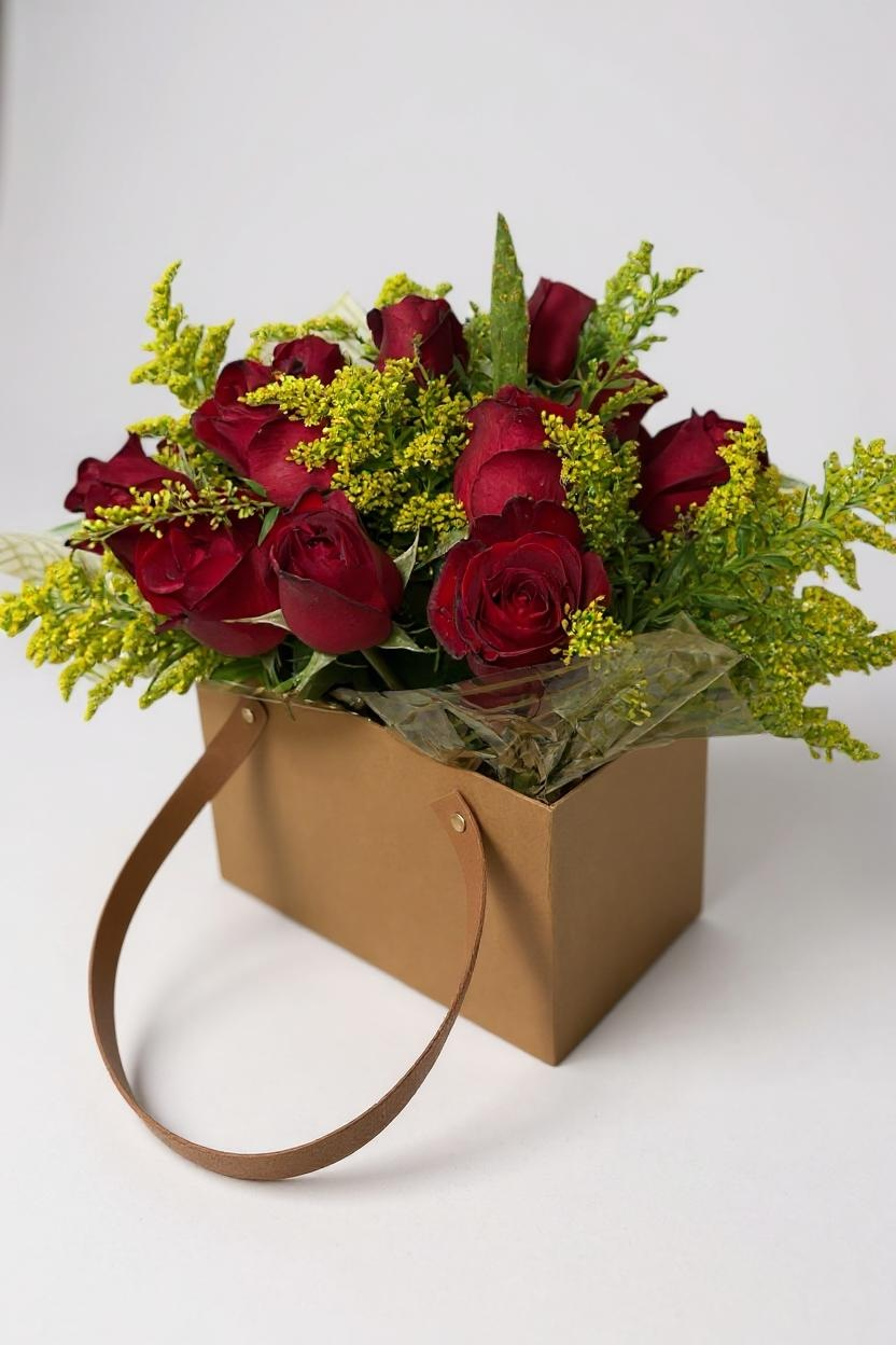 Bolsa Rouge Rosas Vermelhas