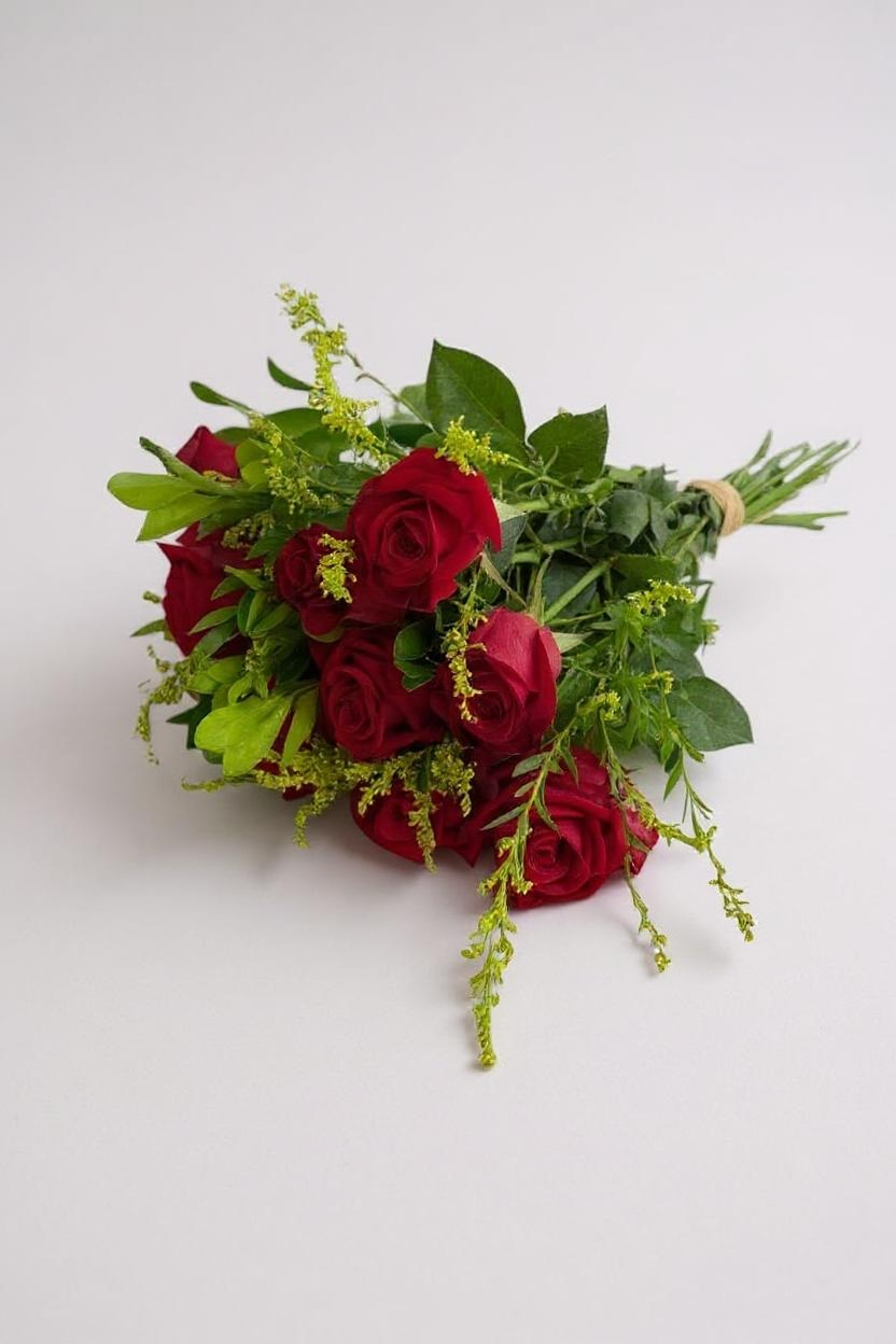 Buquê de 12 Rosas Vermelhas