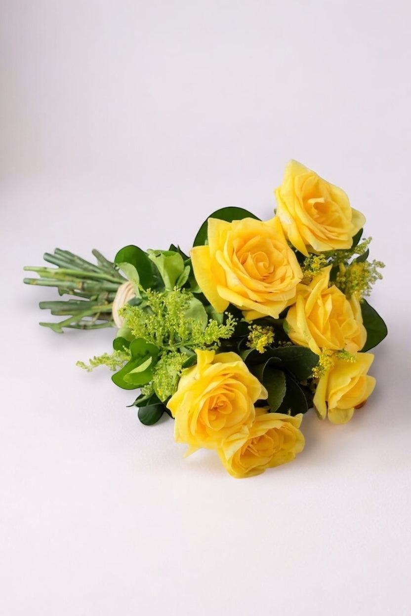 Cone de Rosas Amarelas