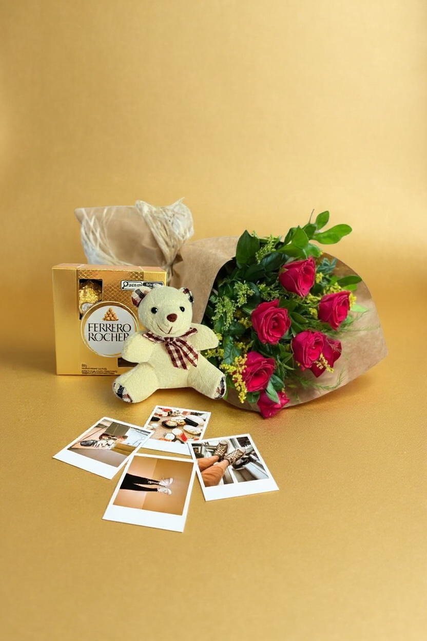 Combo - Cone de Rosas Vermelhas