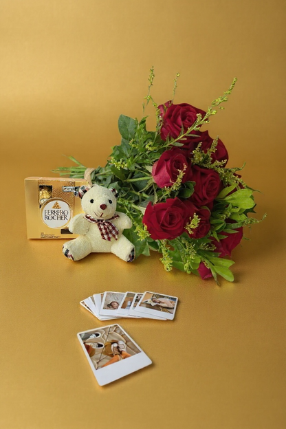 Combo - Buquê de 12 Rosas Vermelhas