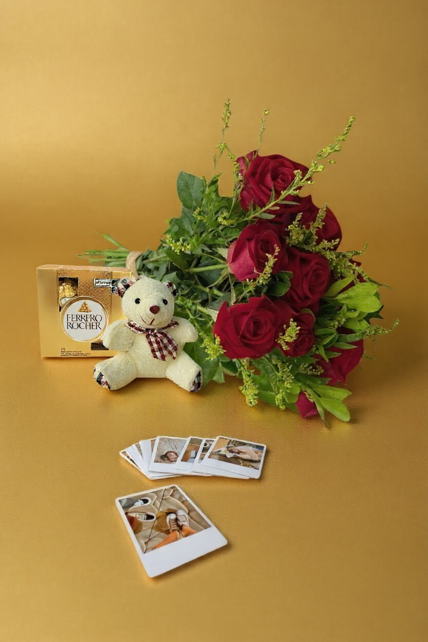 Combo - Buquê de 12 Rosas Vermelhas